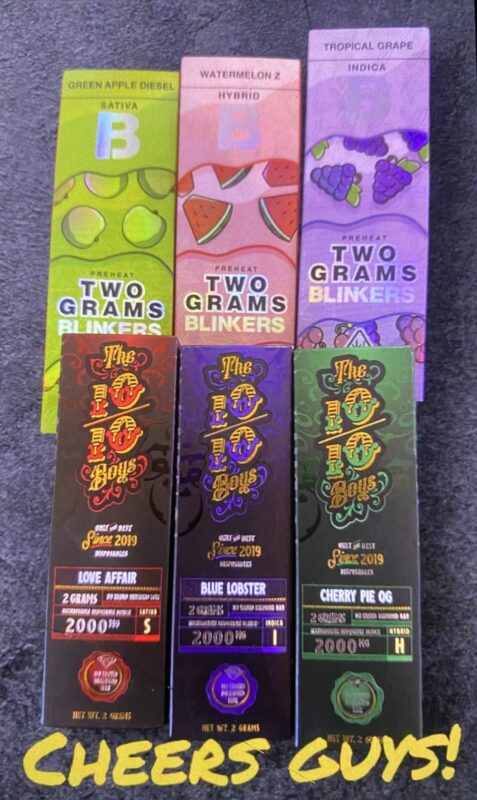 preheat two grams blinkers